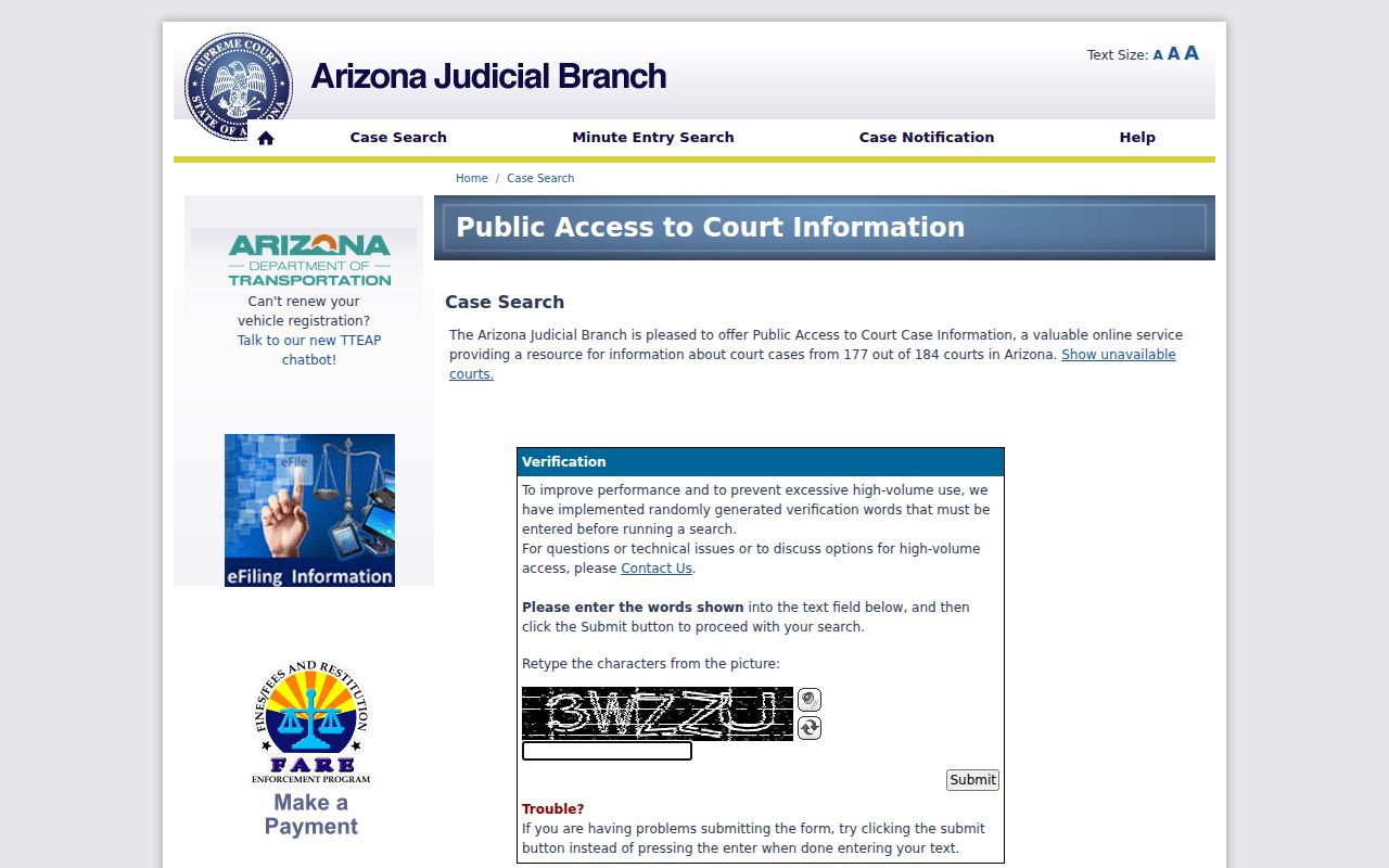 Sahuarita residents directory Arizona public court search