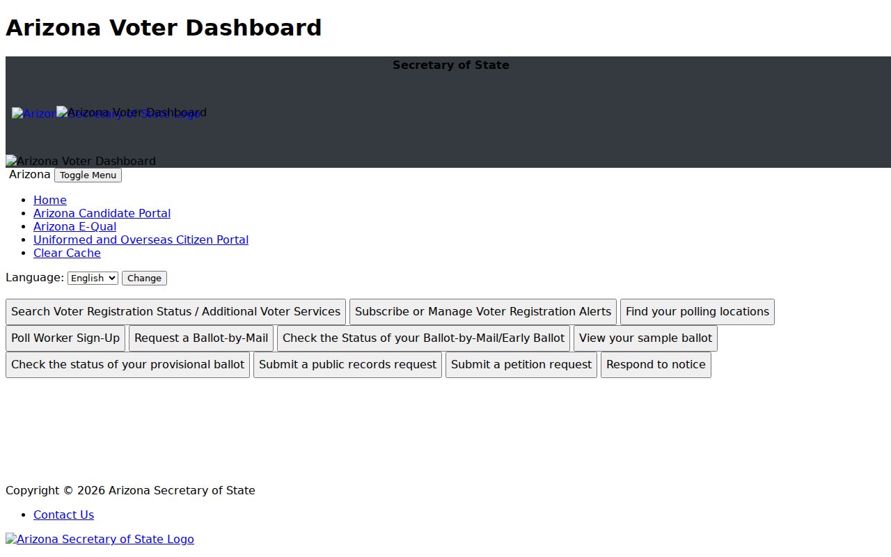 Sahuarita residents directory Arizona voter verification portal