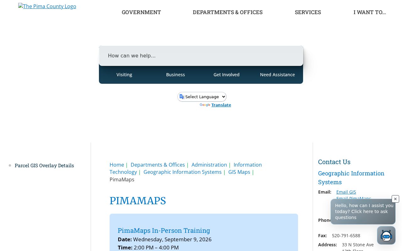 Sahuarita street directory PimaMaps parcel viewer